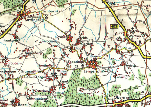 heimatarchiv.de - Landkarte aus den 50er Jahren